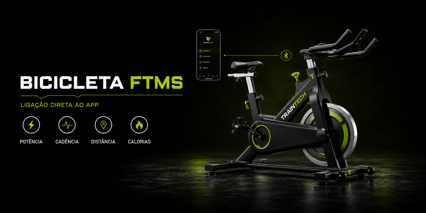 BICICLETA compatível com FTMS